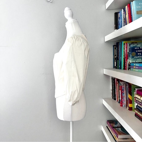 Jason Wu Black Corset Puff Sleeve Renaissance Blouse Size M - Picture 8 of 11